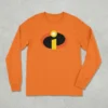 Camiseta Laranja Ls Infantil Os Incríveis mlc