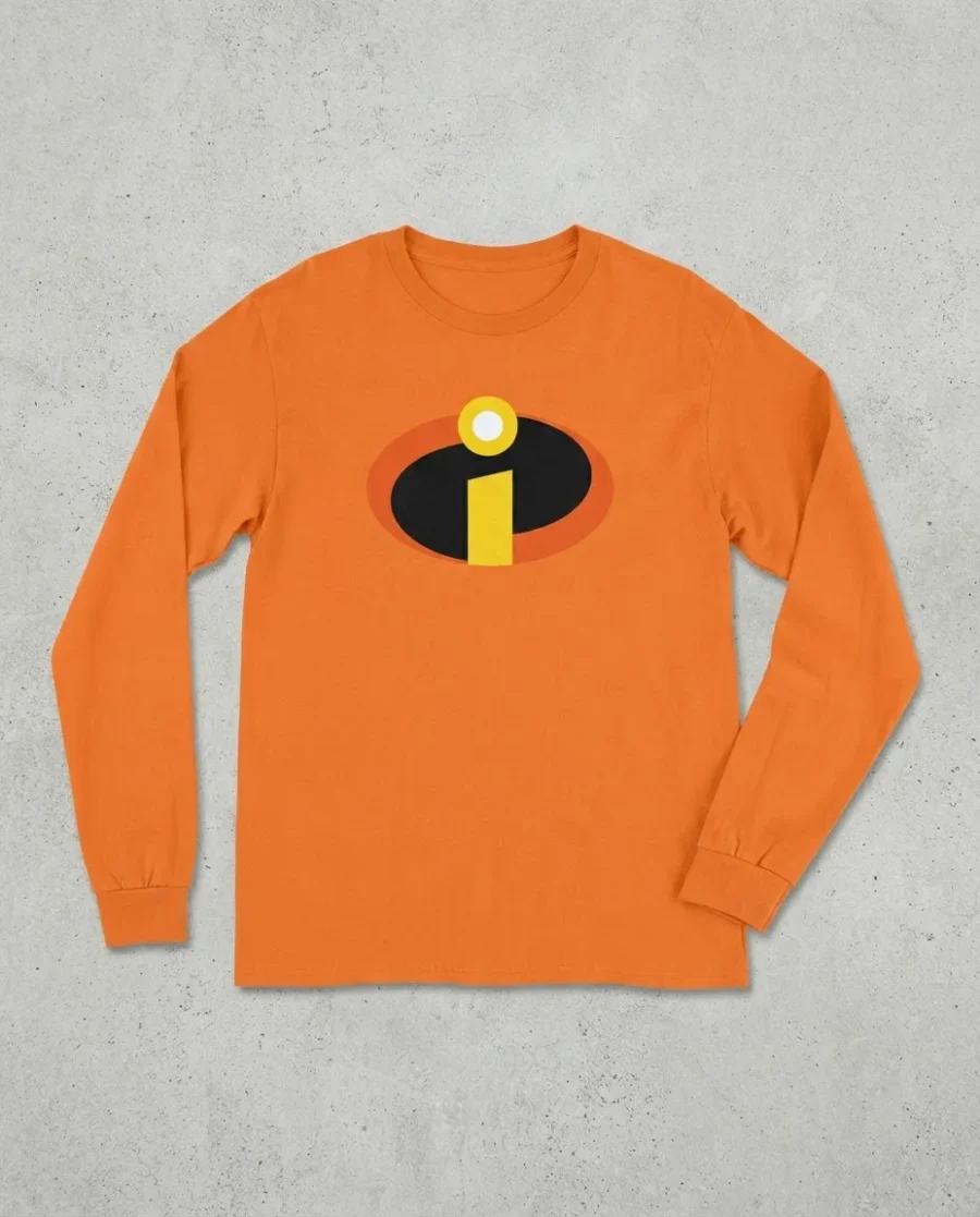 Camiseta Laranja Ls Infantil Os Incríveis mlc