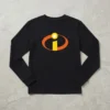 Camiseta Preta Ls Infantil Os Incríveis mlc