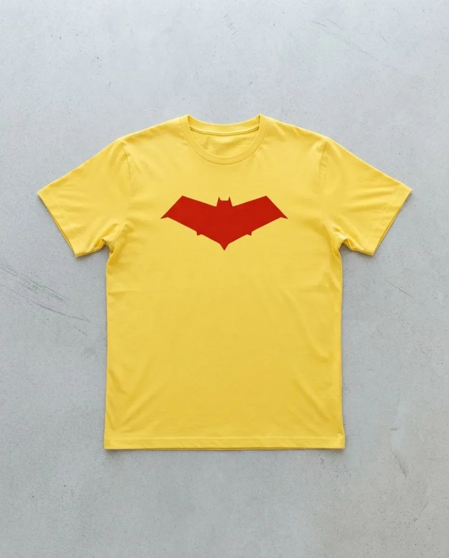 Camiseta Amarela Ss Adulto Capuz Vermelho spe