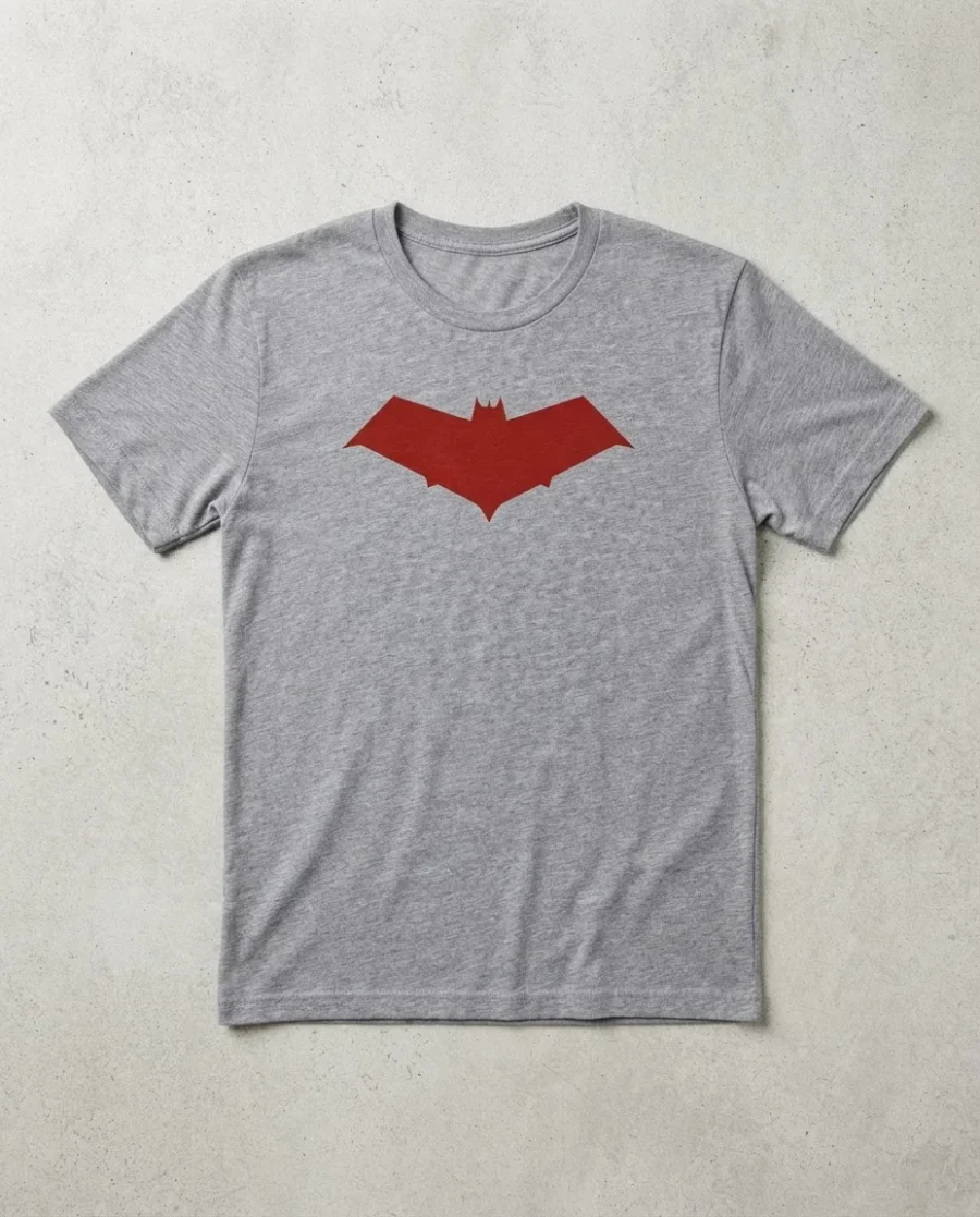 Camiseta Cinza Ss Adulto Capuz Vermelho spe