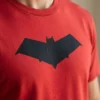 Camiseta Vermelha Ss Adulto Capuz Vermelho mlca