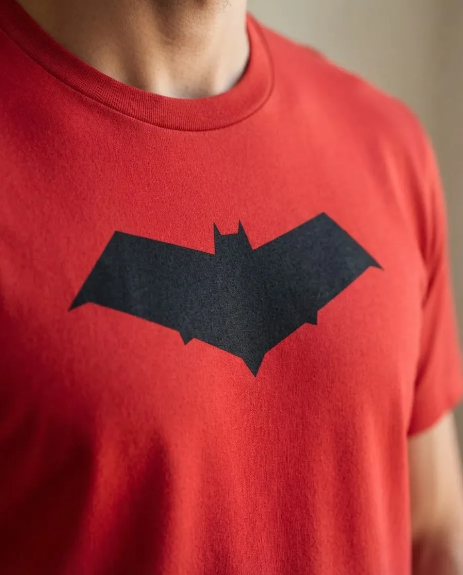 Camiseta Vermelha Ss Adulto Capuz Vermelho mlca