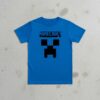 Camiseta Azul Infantil Minecraft mlc