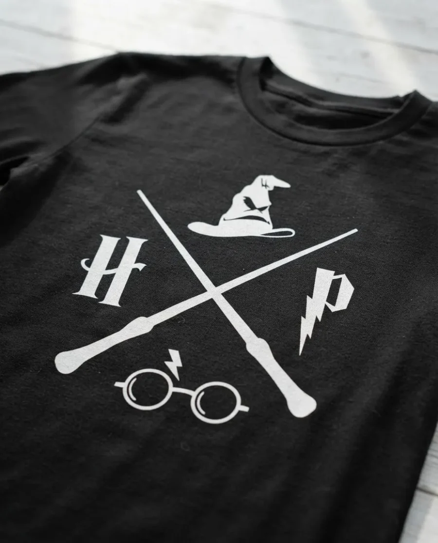 2 Camiseta Preta Infantil Unissex Harry Potter mlc