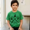 2 Camiseta Verde Infantil Unissex Harry Potter mlc