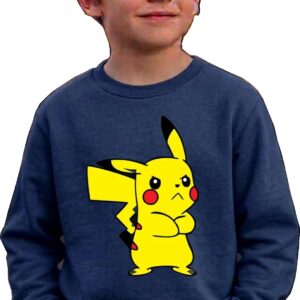 2 Moletom Pikachu Pokémon Infantil ( Azul )