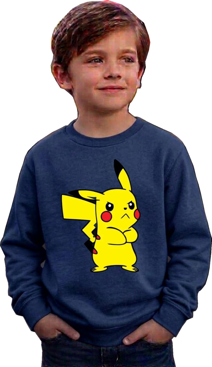 Moletom Pikachu Pokémon Infantil ( Azul )