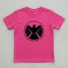 Camiseta Rosa Infantil Unissex Shield mlc