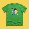 Camiseta Verde Masculina Unissex Bluey Pai spe