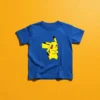 Camiseta Azul Infantil Unissex Pikachu Pokémon mlr