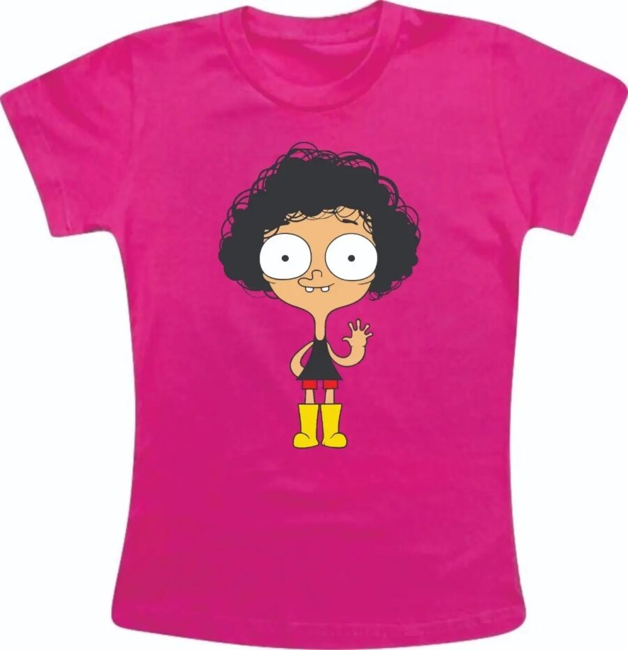 2 Camiseta Rosa Infantil Unissex Irmão do Jorel mlr