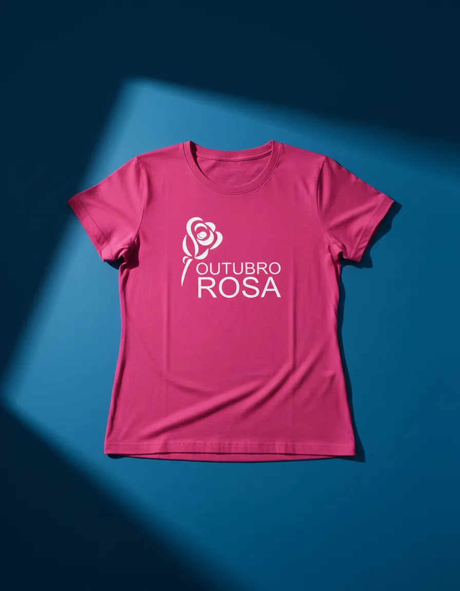 Camiseta Rosa Baby Look Feminina Outubro Rosa mlc