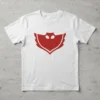 Camiseta Branca Baby Look Feminina Corujita Pj Masks Desenho mlc