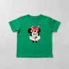 2 Camiseta Manga Curta Verde Infantil Unissex Minnie Mouse mlc