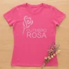 Camiseta Rosa Logo Rosa Baby Look Feminina Outubro Rosa mlc