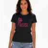 Camiseta Preta Baby Look Feminina Outubro Rosa mlc