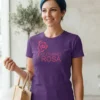 Camiseta Roxa Baby Look Feminina Outubro Rosa mlr