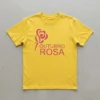 Camiseta Amarela Tradicional Adulto Unissex Outubro Rosa mlc