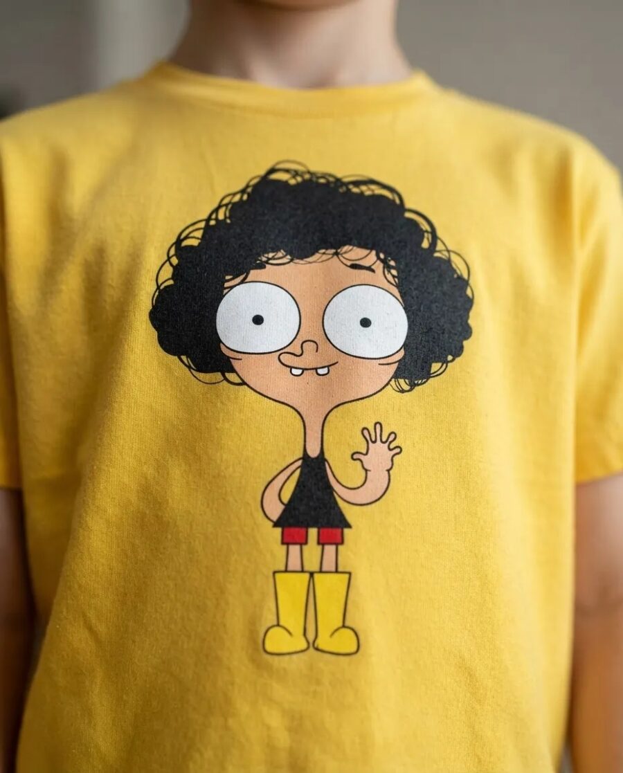 2 Camiseta Amarela Infantil Unissex Irmao Do Jorel mlr