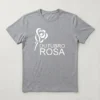 Camiseta Cinza Tradicional Adulto Unissex Outubro Rosa mlc