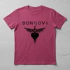 Camiseta Rosa Baby Look Feminina Bon Jovi mlc