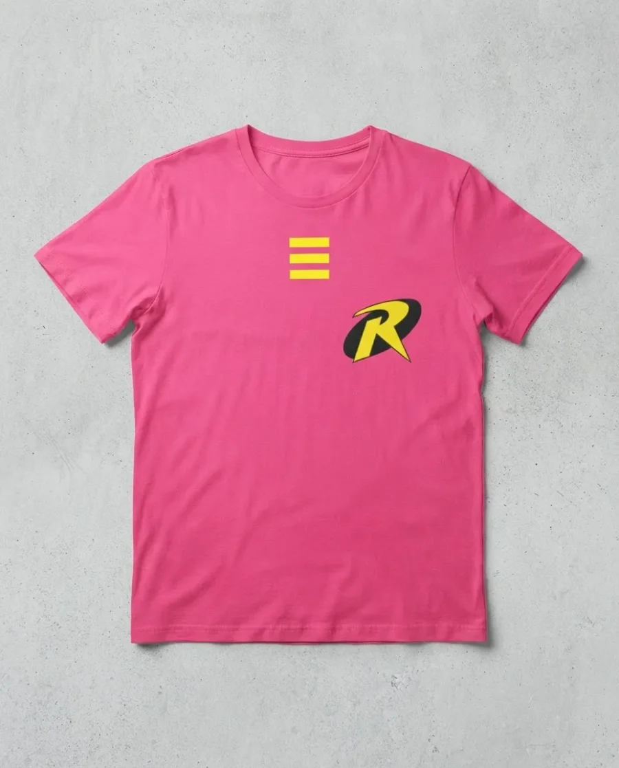 Camiseta Rosa Baby Look Feminina Robin mlr