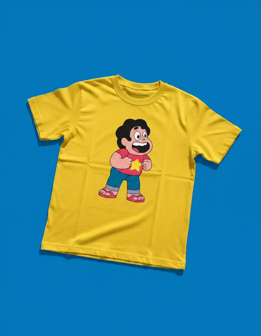 Camiseta Amarela Steven Universo ( Infantil ) mlc