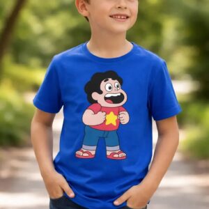22 Camiseta Azul Steven Universo ( Infantil ) mlc