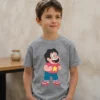 Camiseta Cinza Steven Universo ( Infantil ) mlc