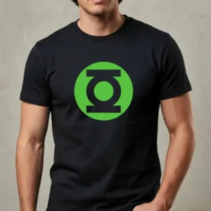 Camiseta Preta Lanterna Verde ( Adulto Tradicional ) mlc