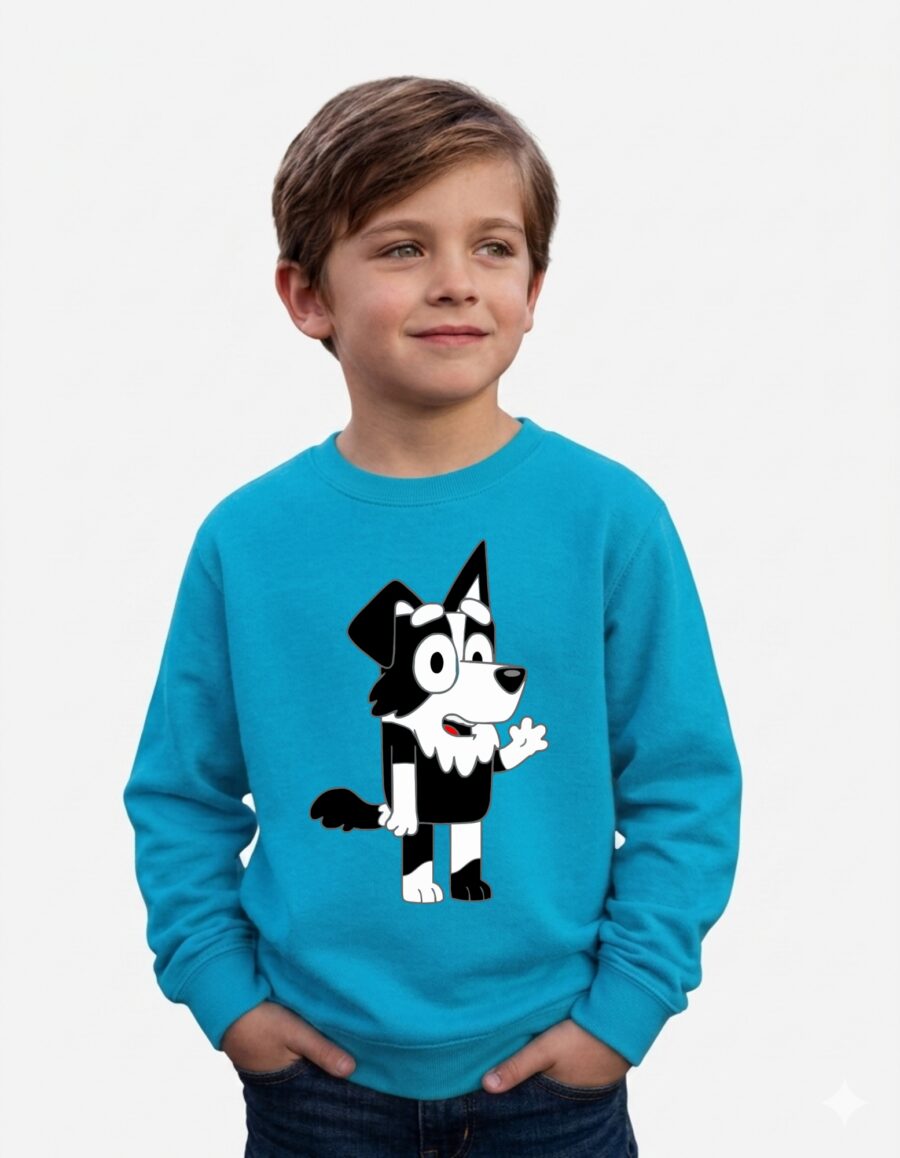 3 Moletom Bluey Mackenzie Infantil ( Preta )