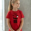 3 Camiseta Vermelha M&m Infantil Piscando Fantasia Amigas Em Cores mlr