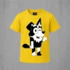 3 Camiseta Amarela Infantil Personagem Mackenzie Bluey Amarela mlr