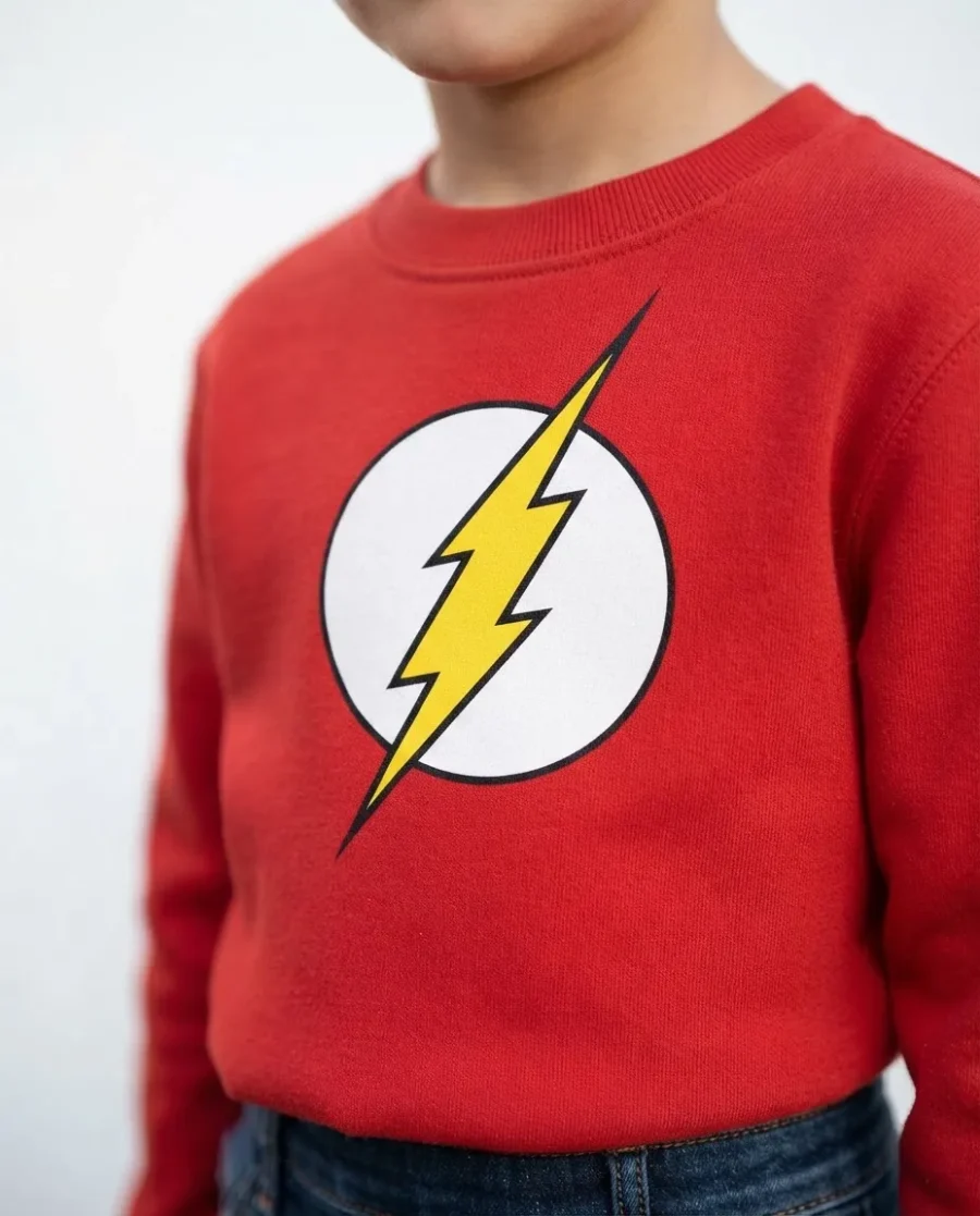 Moletom Flanelado Infantil The Flash Dc Comics mlc