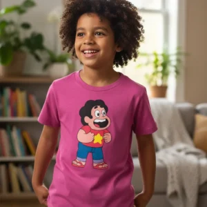 30 Camiseta Rosa Steven Universo ( Infantil ) mlc
