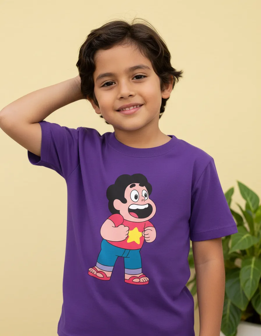 Camiseta Roxa Steven Universo ( Infantil ) mlr