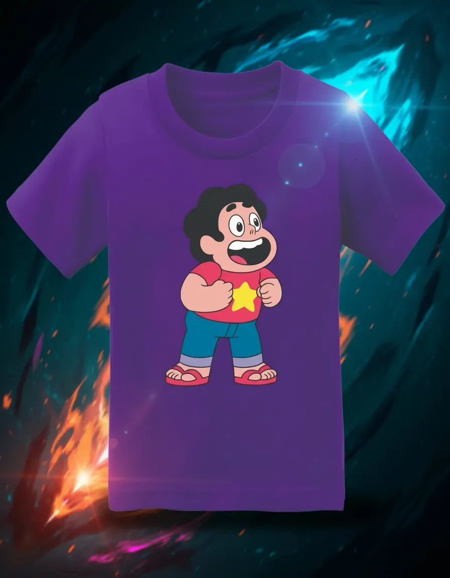 Camiseta Roxa Steven Universo ( Infantil ) mlr