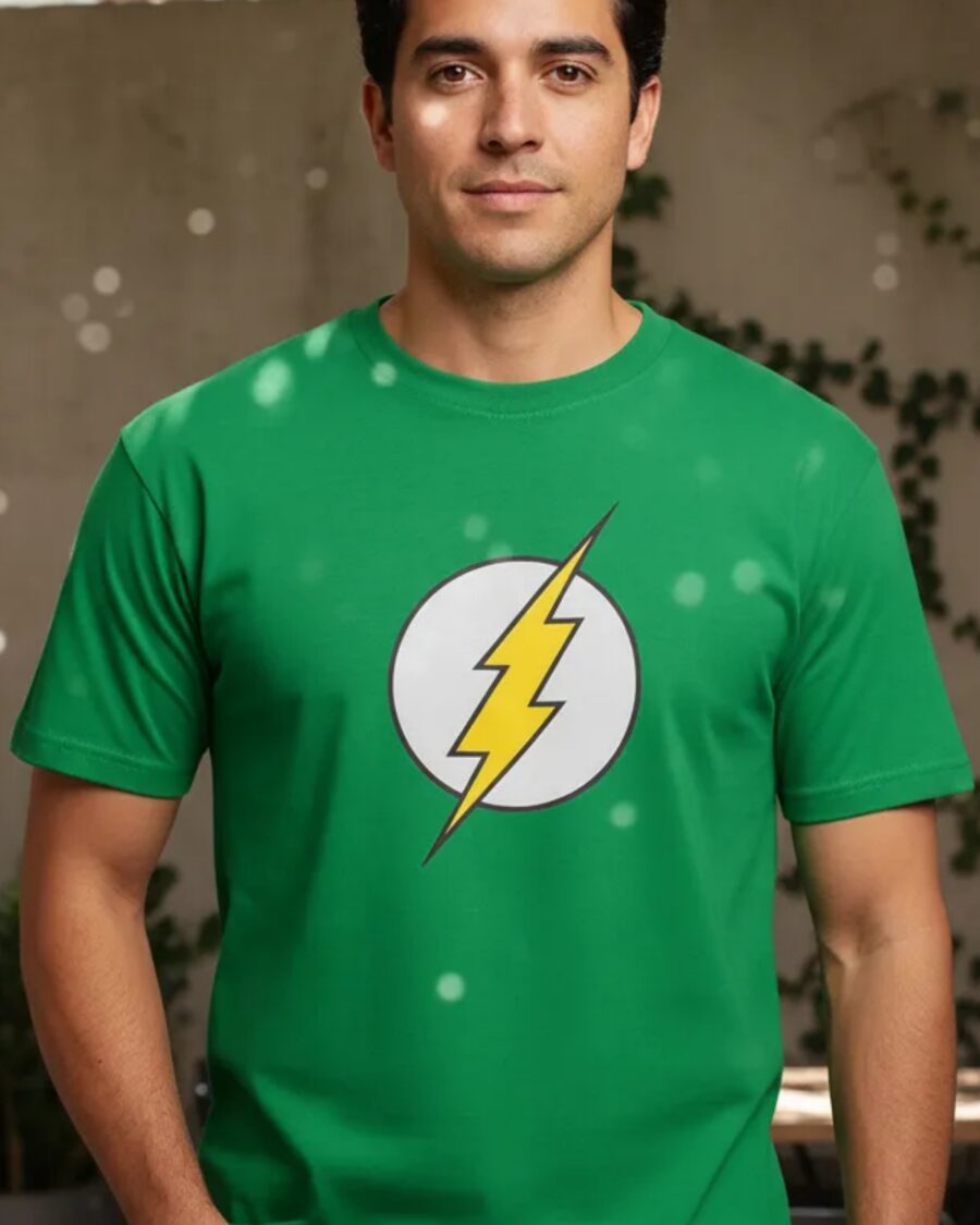 Camiseta Verde Adulto Unissex The Flash mlc