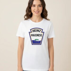 4 Camiseta Whait Baby Look Feminina Maionese mlc