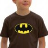 Camiseta Marrom Infantil Batman Heroi mlr
