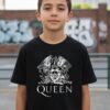 Camiseta Preta Infantil Unissex Queen Banda Rock mlr