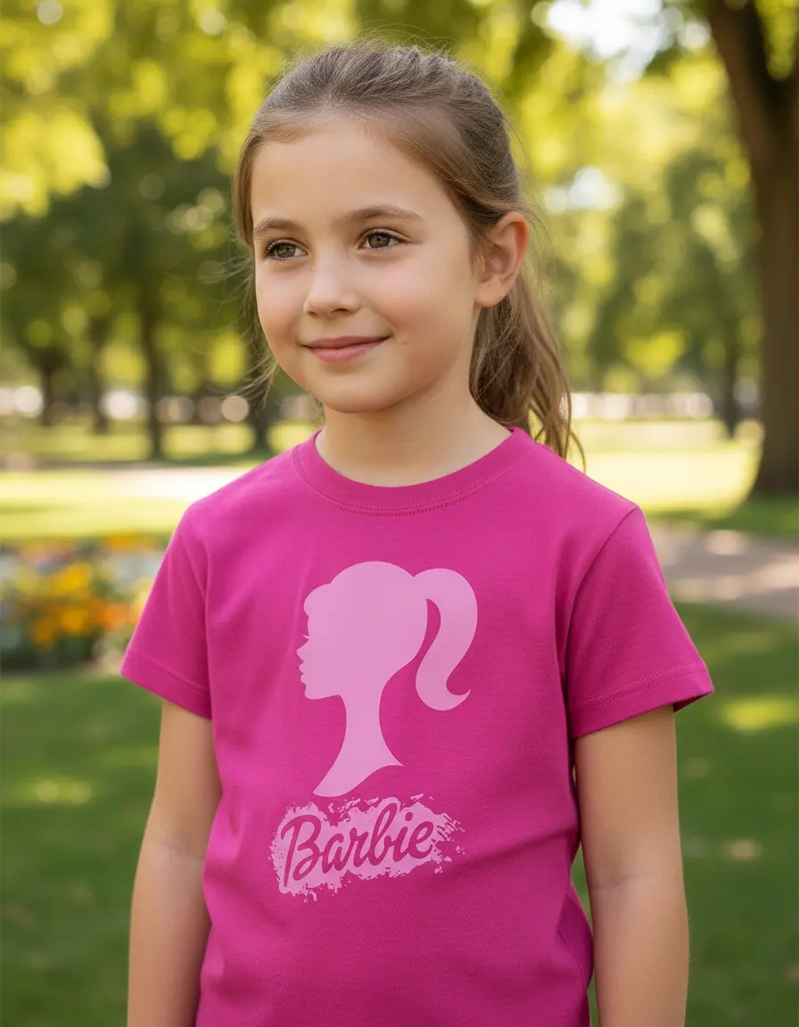 Camiseta Pink Barbie Infantil mlr