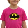 Camiseta Rosa Infantil Batman Heroi mlr