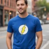 Camiseta Azul Adulto Flash mlr