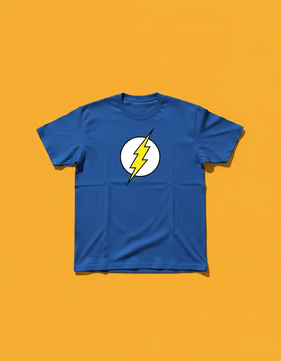 Camiseta Azul Adulto Flash mlr