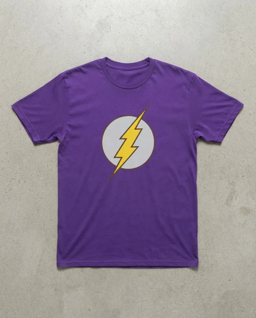 Camiseta Roxa Adulto Flash mlr