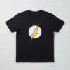 Camiseta Preta Adulto Flash mlr