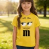 a Camiseta Amarela M&m Meninas ( Infantil ) Mod. 3 mlc