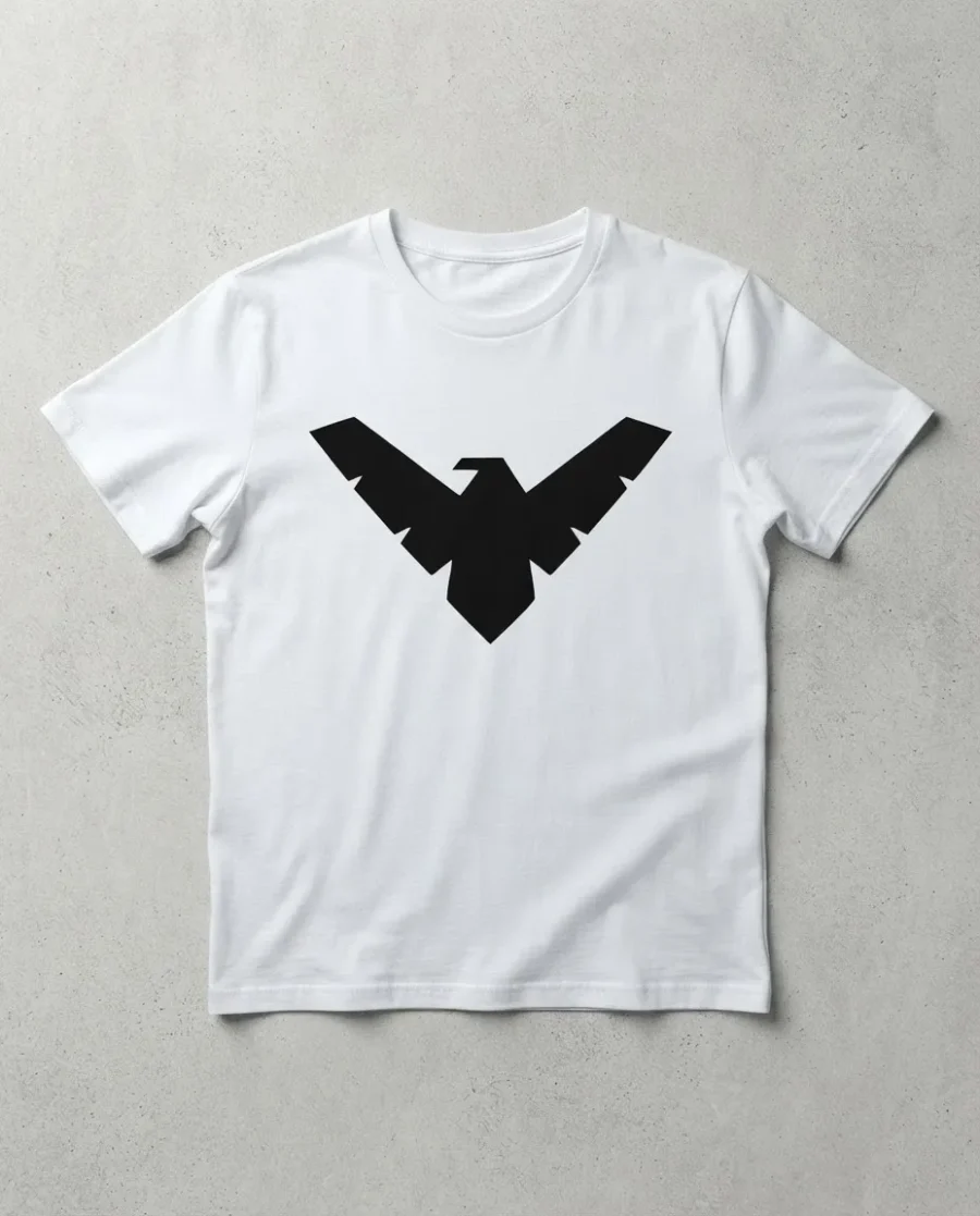 Camiseta Branca Adulto Asa Noturna ( Tradicional ) mlr